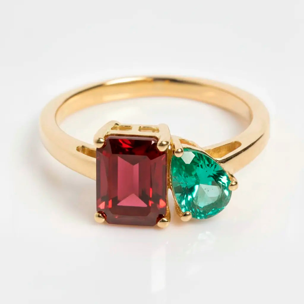 Dual Birthstone Ring