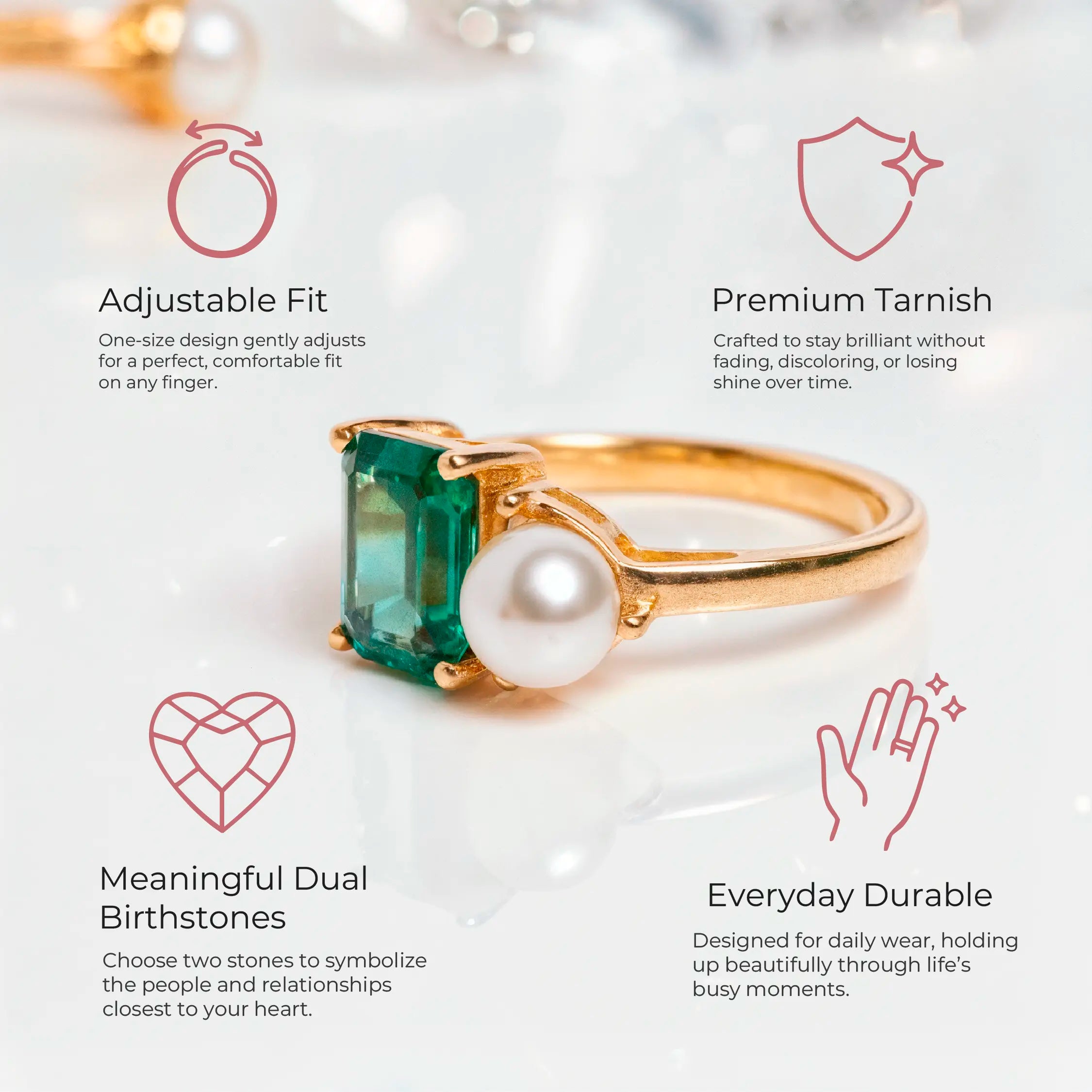 Dual Birthstone Ring