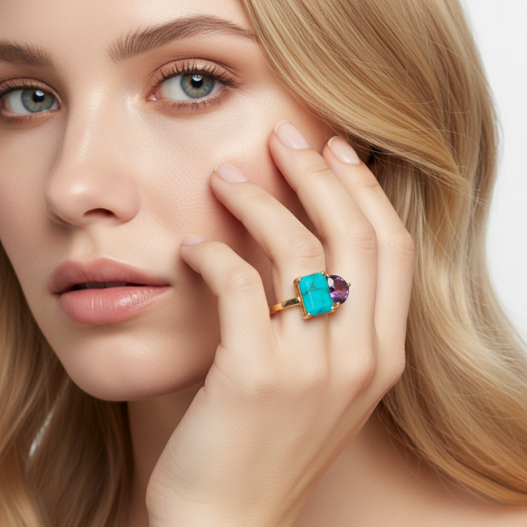 Dual Birthstone Ring